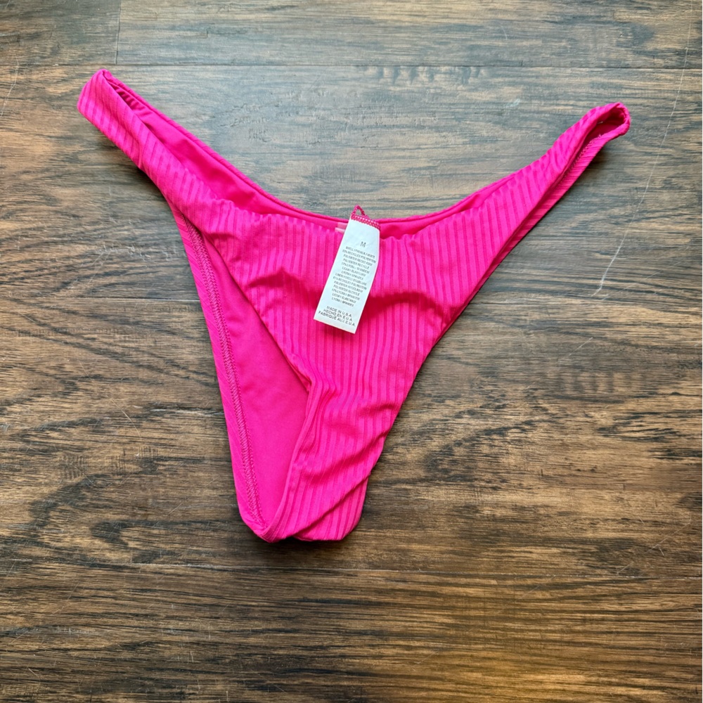Vitamin A Ribbed Bikini Bottom - Picture 2 of 6